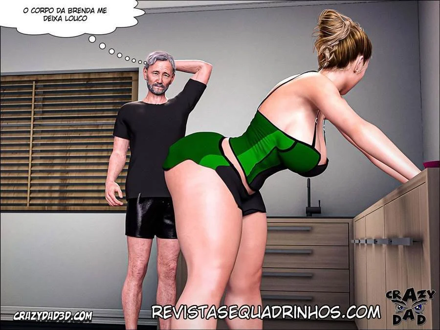 Pai da Esposa Me Faz Gozar Sem Parar - Sexo Explícito em HQ 3D
