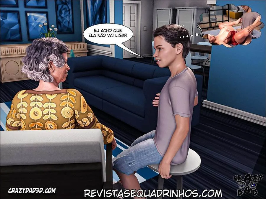 Pai da Esposa Me Faz Gozar Sem Parar - Sexo Explícito em HQ 3D