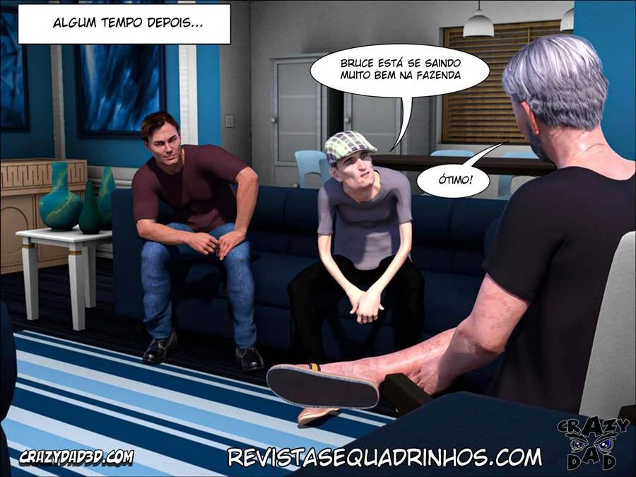 Amante do meu sogro em casa: HQ 3D com cenas quentes e picantes