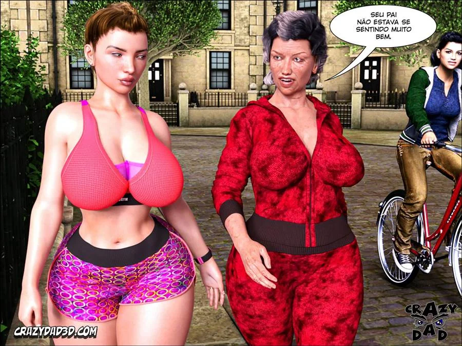 Pai de Esposa Me Fode Forte no Sofá - HQ Pornô 3D Explicito