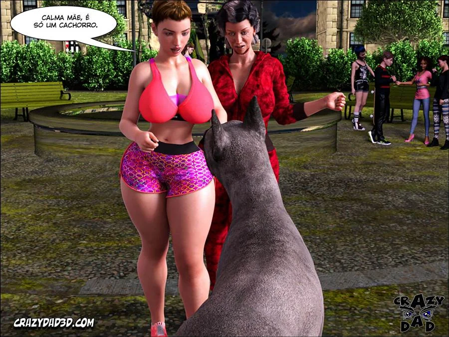 Pai de Esposa Me Fode Forte no Sofá - HQ Pornô 3D Explicito