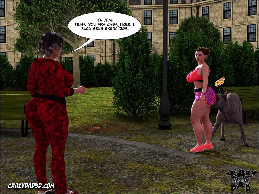 Pai de Esposa Me Fode Forte no Sofá - HQ Pornô 3D Explicito