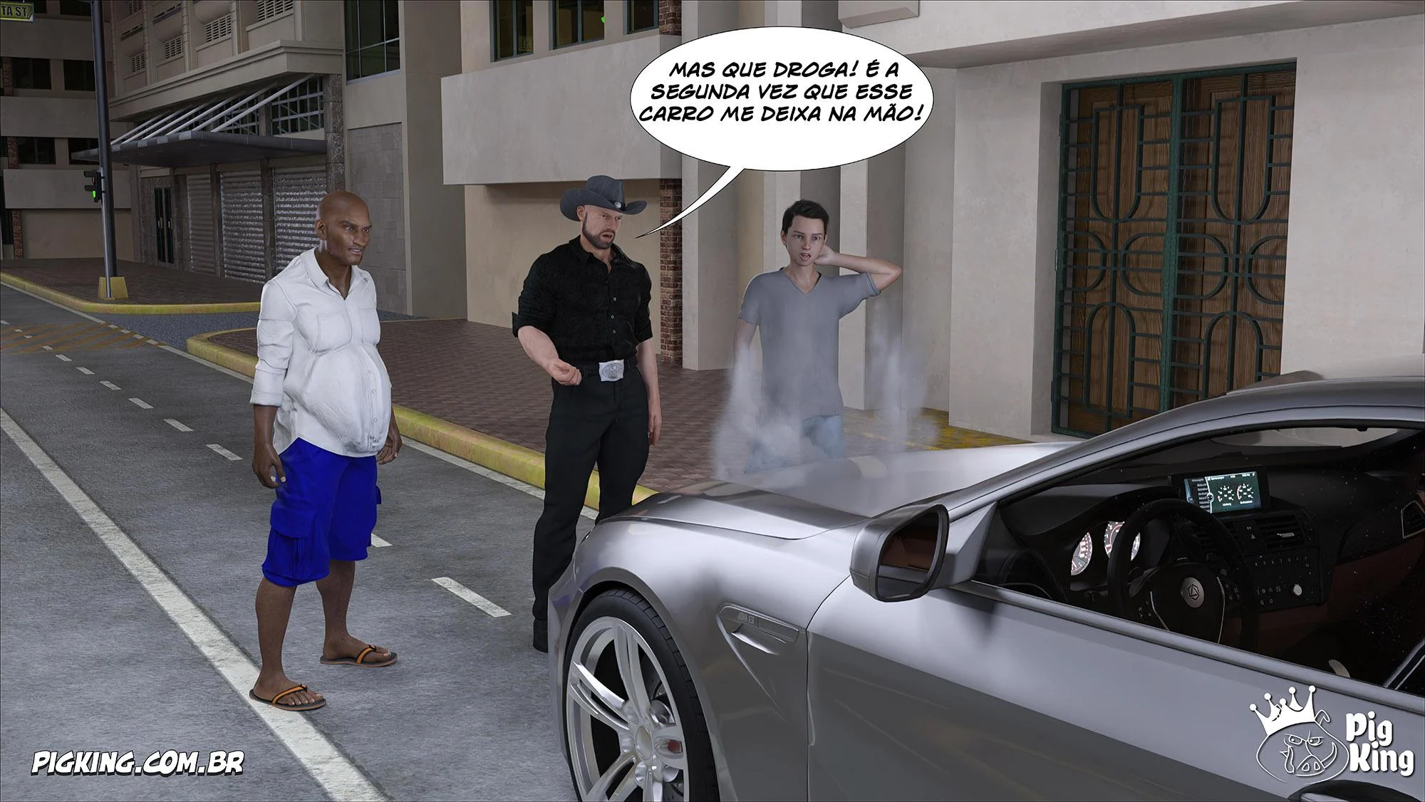 Pai Devassamente Obcecado: Cenas Eróticas Explícitas em Quadrinhos 3D