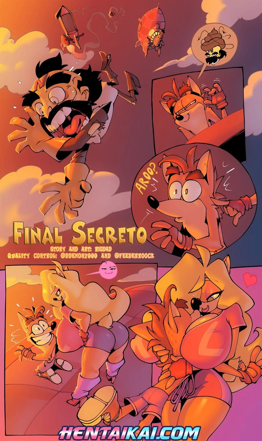 Quadrinhos Eróticos com Crash Bandicoot e Tawna em Ação Explícita e Safada Quadrinhos Eróticos com Crash Bandicoot e Tawna em Ação Explícita e Safada