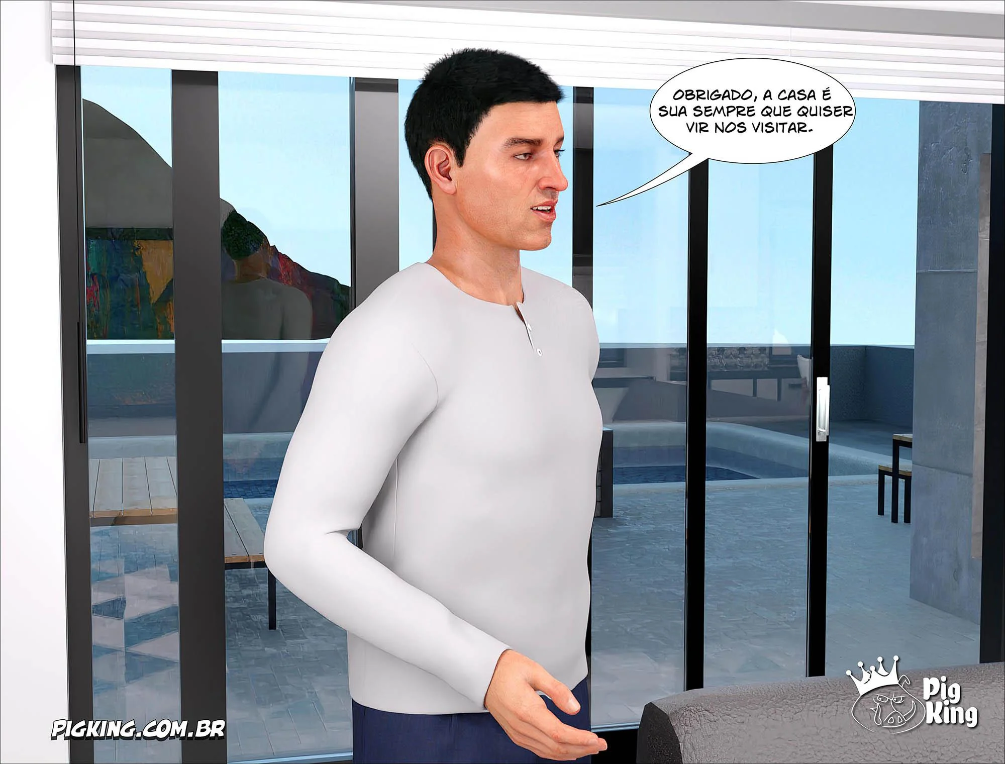 Pai Adotivo Seducente: Orgias 3D Explícitas nos Quadrinhos Eróticos