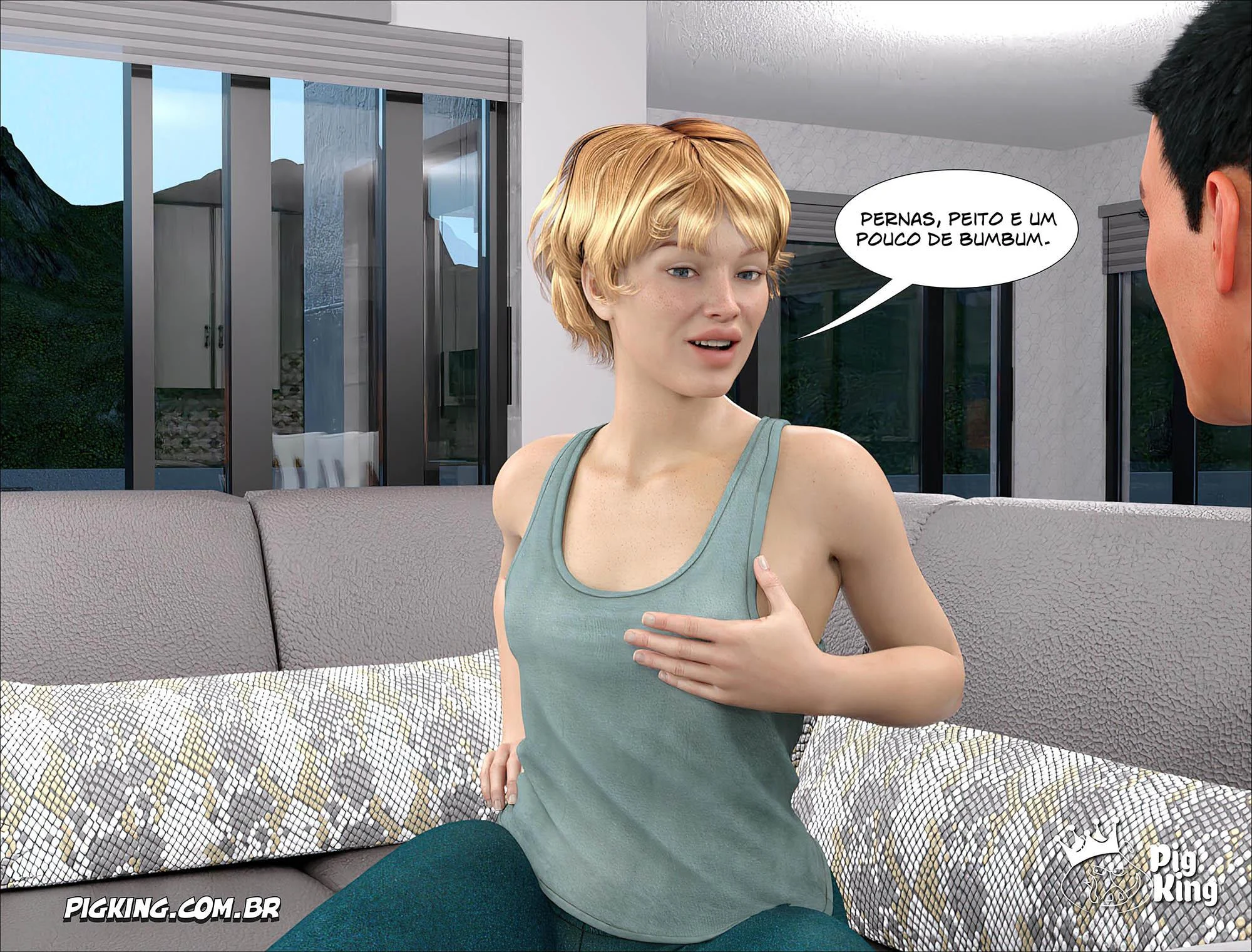 Pai Adotivo Seducente: Orgias 3D Explícitas nos Quadrinhos Eróticos