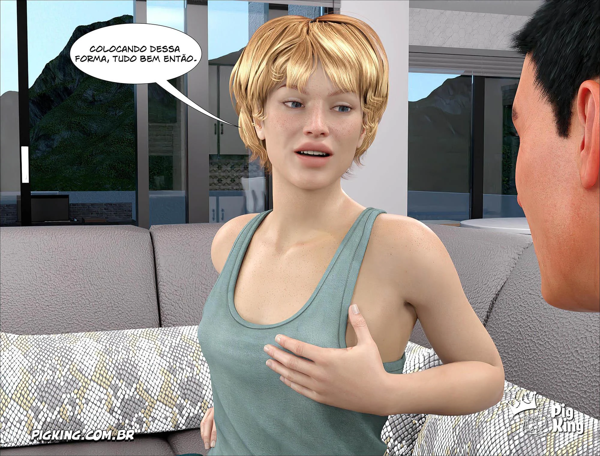Pai Adotivo Seducente: Orgias 3D Explícitas nos Quadrinhos Eróticos