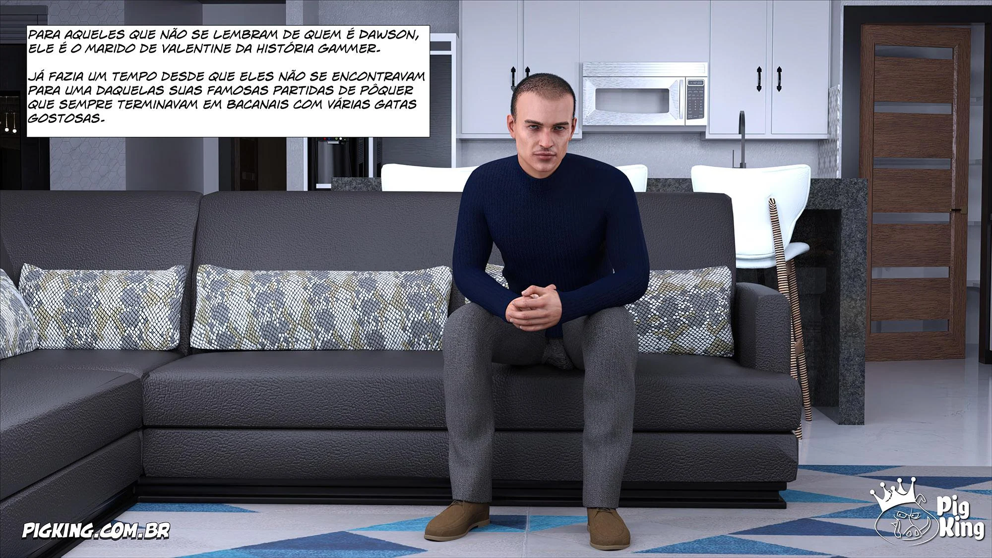 Pai Tarado Enfia no Cú da Filha em HQ 3D Proibida