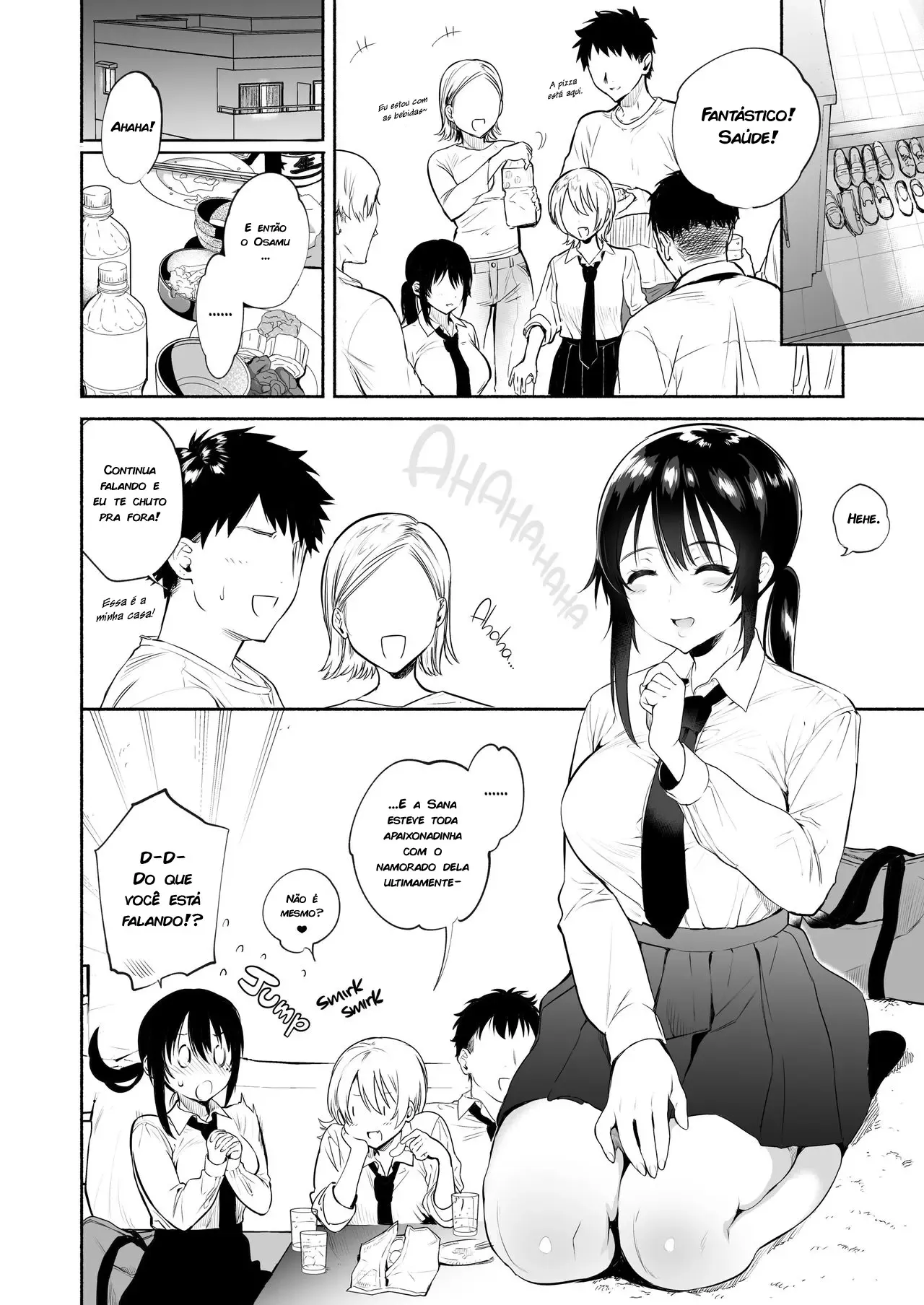 Hentai: Gostosa Bêbada Levando Rola em Quadrinhos Explícitos