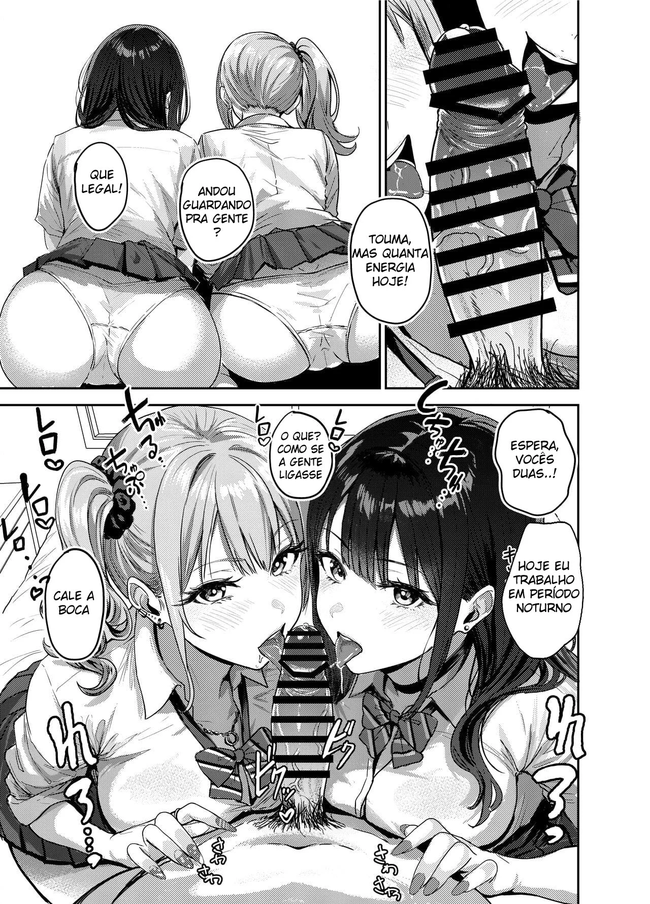 Fudendo sem Camisinha com Gyarus Safadas - Hentai Explícito