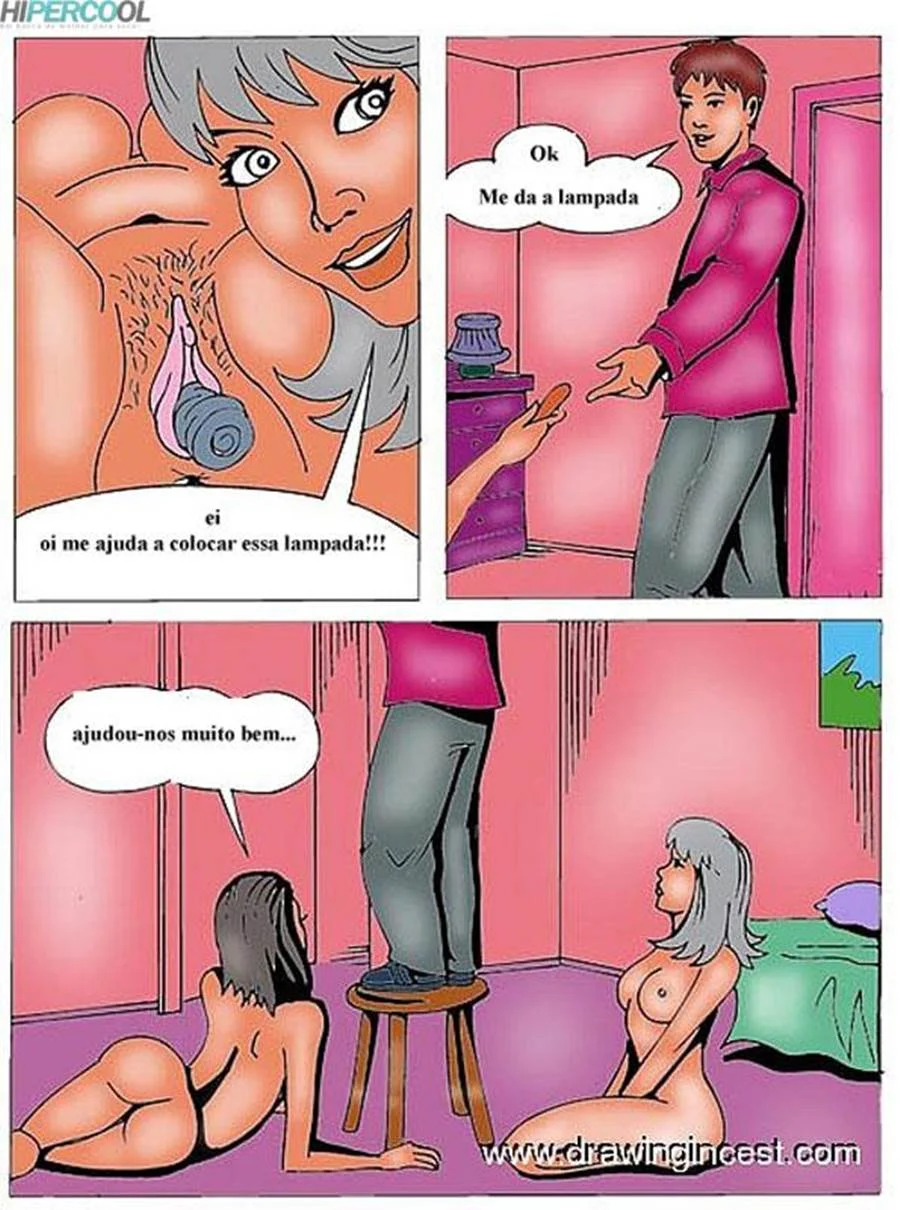 Mamãe e Filha em Cena Proibida: Sexo Explícito nos Quadrinhos