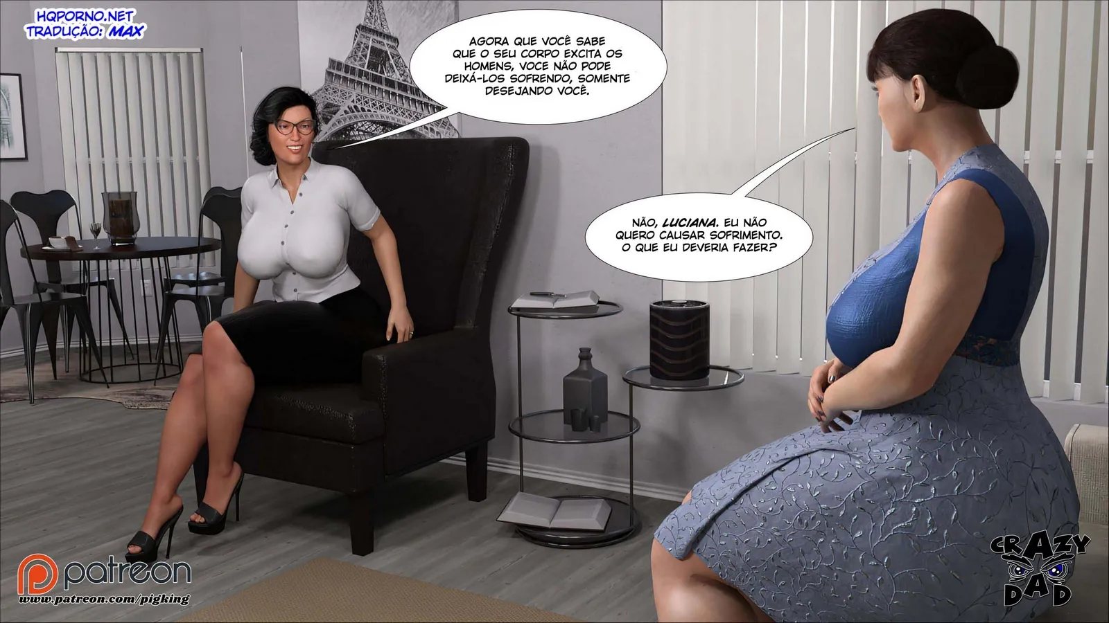 Perversões Explícitas de Miranda: Sexo Brutal em 3D com Seu Pai Obsessivo