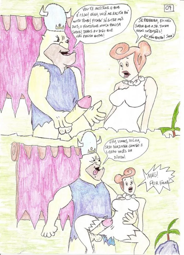 Os Flintstones em uma Aventura Picante: Hentai Proibido da Família Pré-Histórica