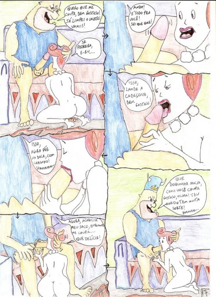 Os Flintstones em uma Aventura Picante: Hentai Proibido da Família Pré-Histórica