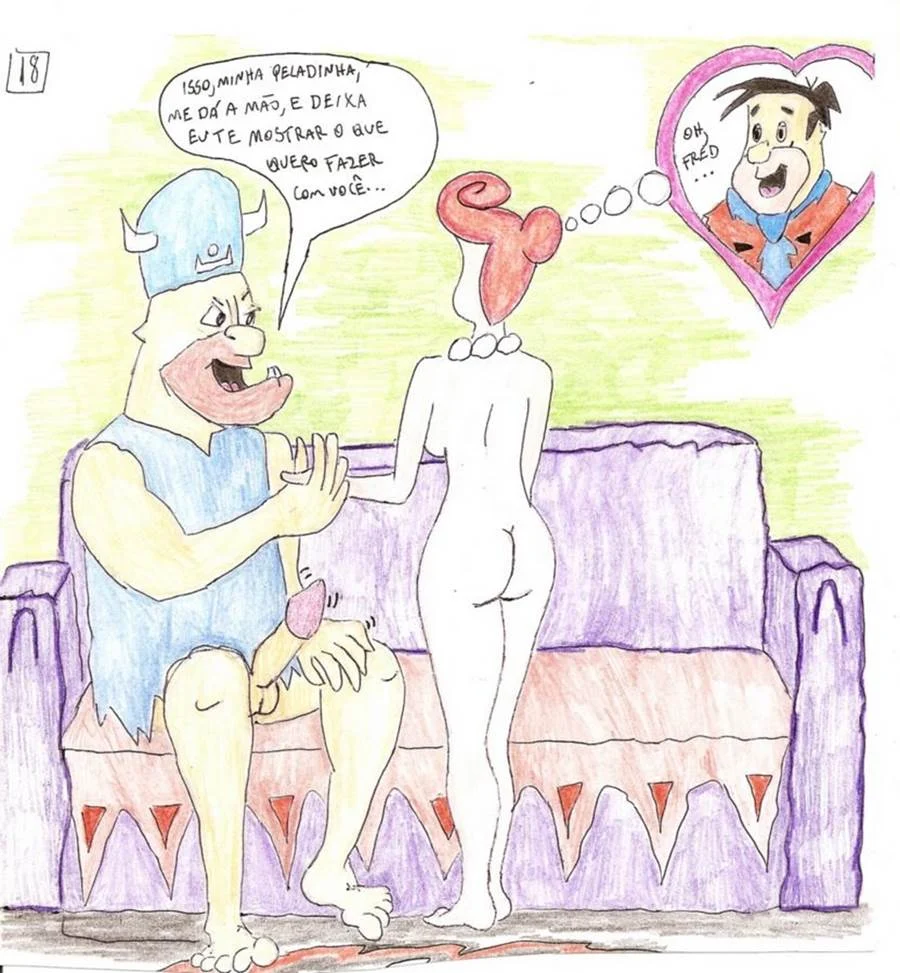 Os Flintstones em uma Aventura Picante: Hentai Proibido da Família Pré-Histórica