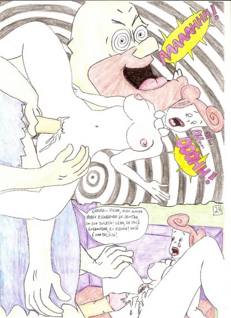 Os Flintstones em uma Aventura Picante: Hentai Proibido da Família Pré-Histórica