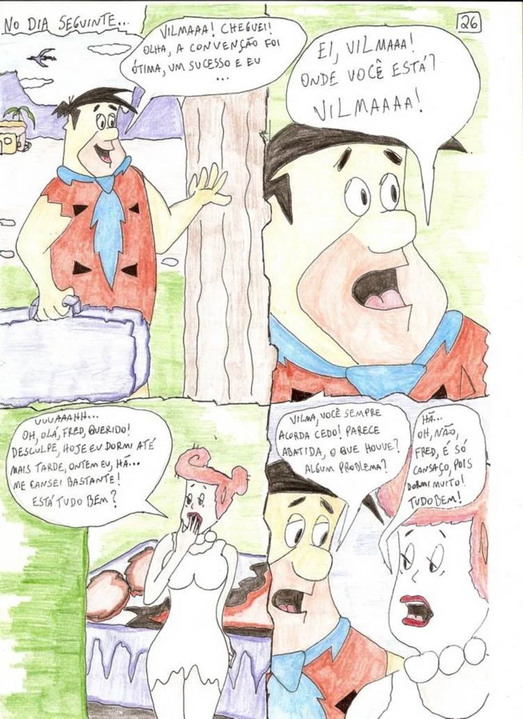 Os Flintstones em uma Aventura Picante: Hentai Proibido da Família Pré-Histórica