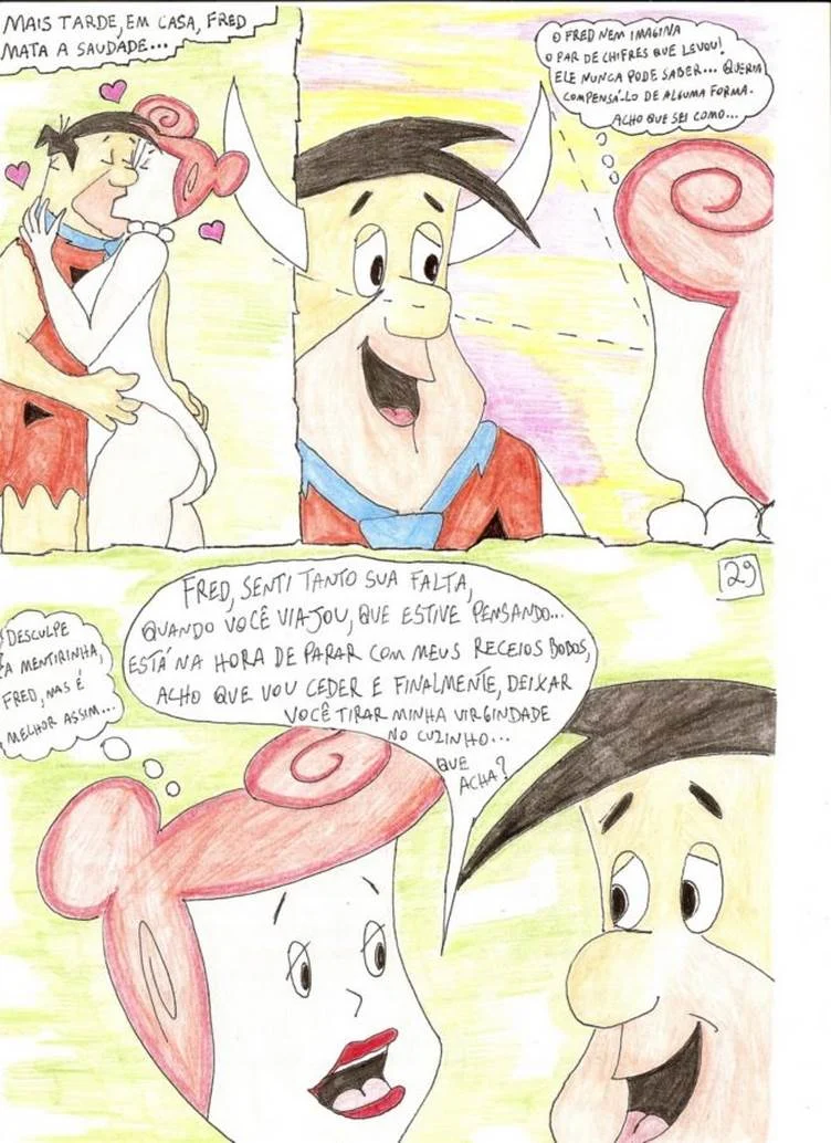 Os Flintstones em uma Aventura Picante: Hentai Proibido da Família Pré-Histórica