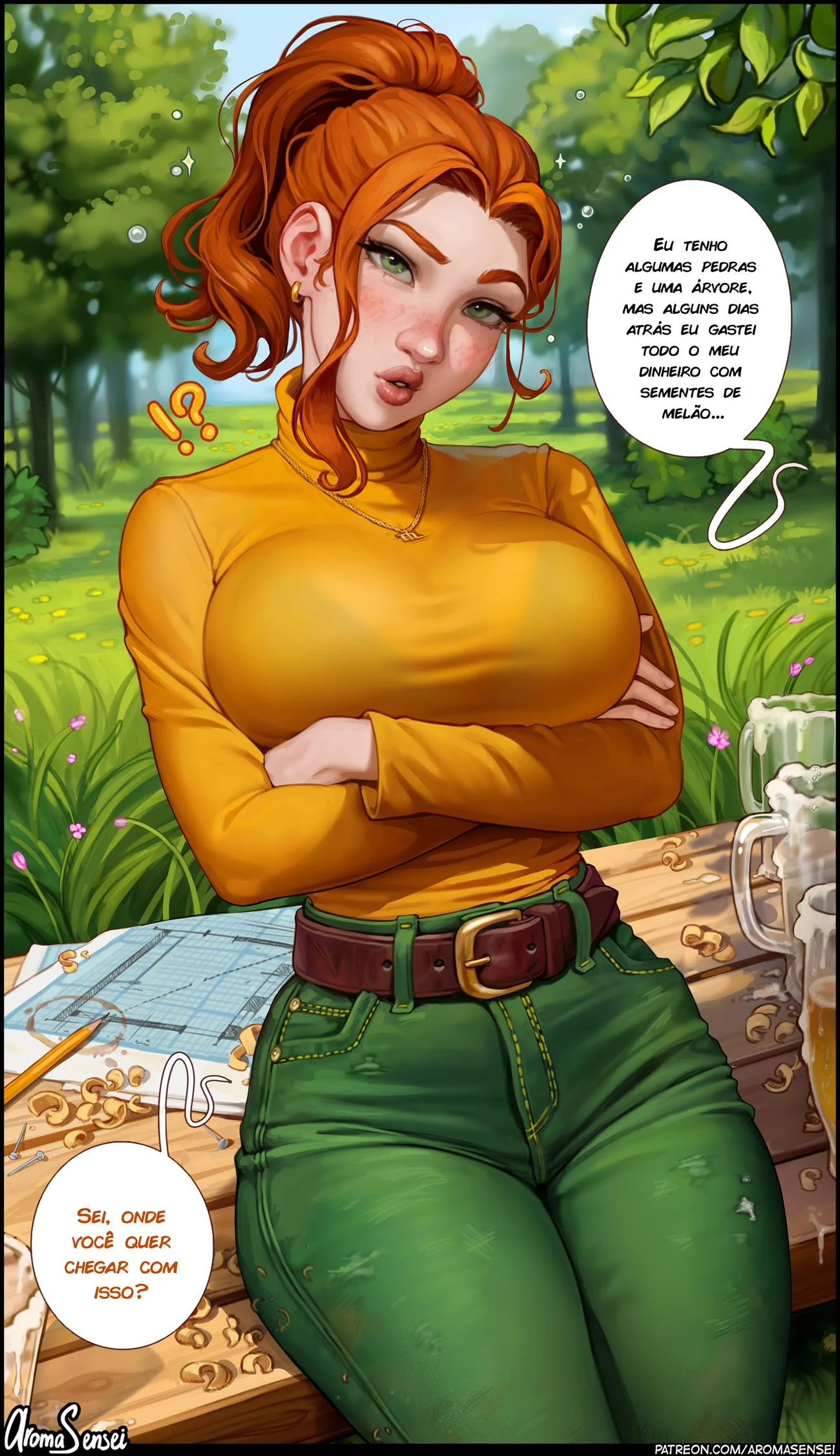 Robin do Stardew Valley: Foda Explícita nos Quadrinhos Eróticos Robin do Stardew Valley: Foda Explícita nos Quadrinhos Eróticos