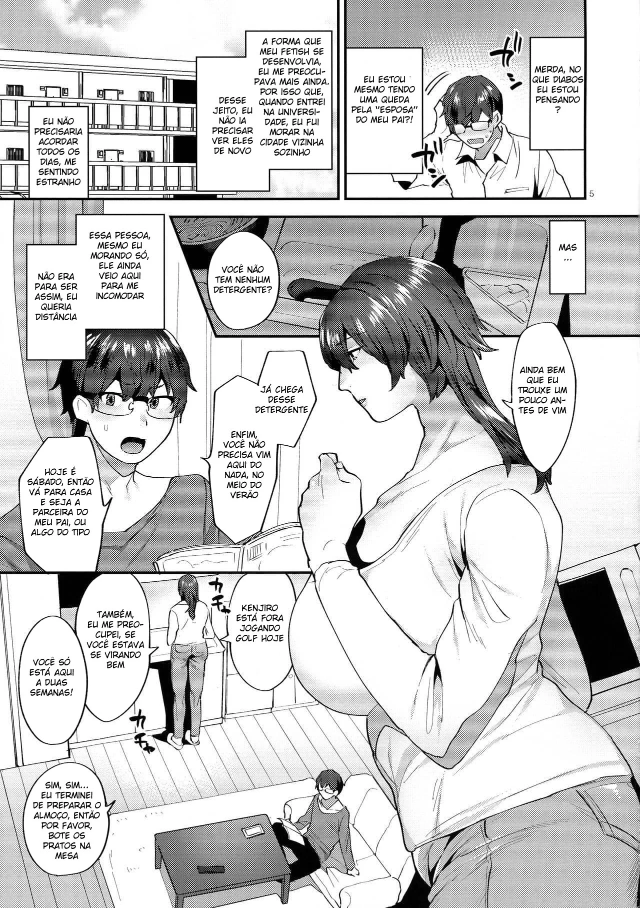 Transando com a Trans da Mamãe - Sexo Explícito em HQ - Yaoi Erótico