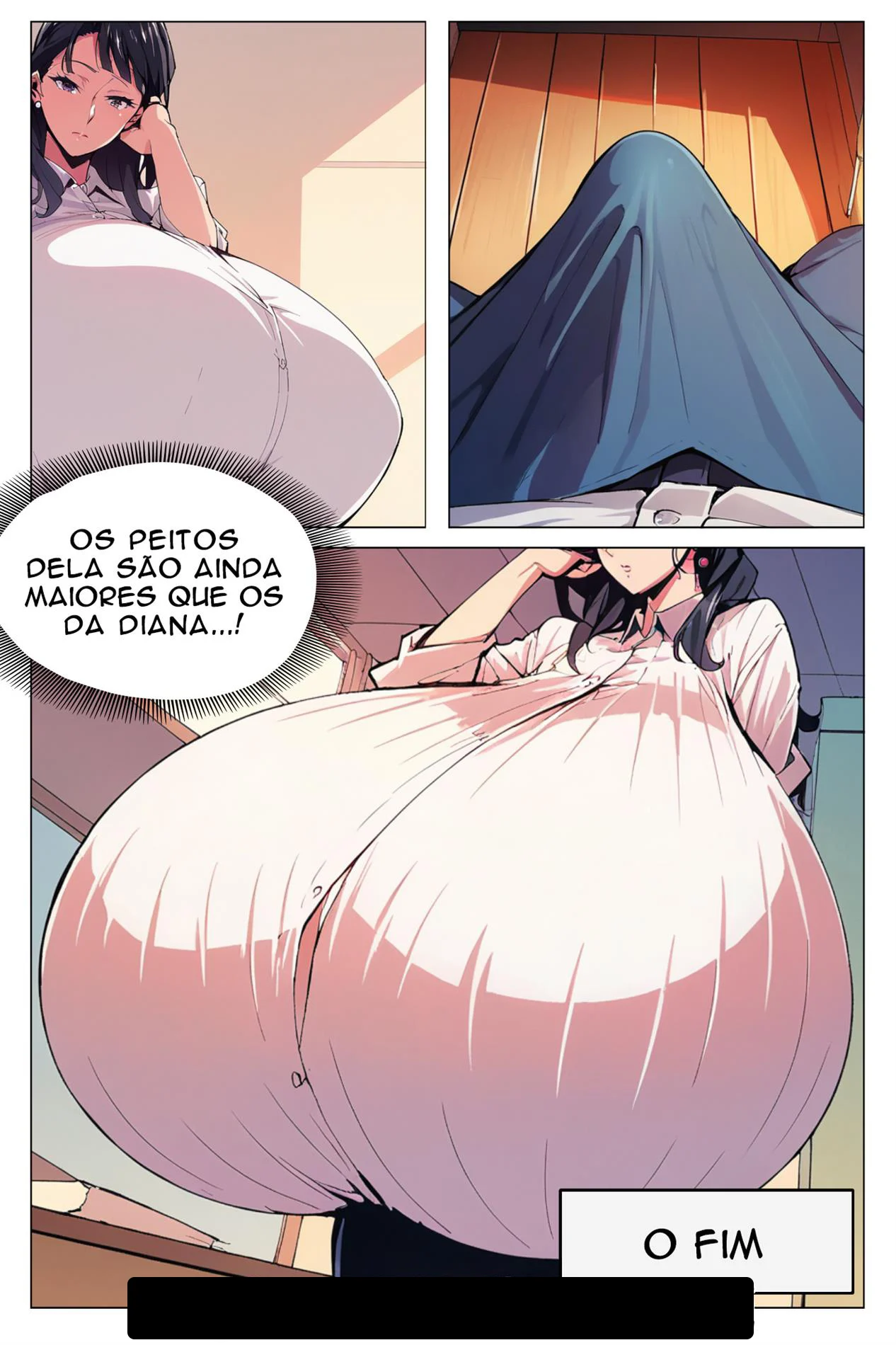 Transando com a Minha Chefe de Peitões Enormes - HQ Adulta Explícita