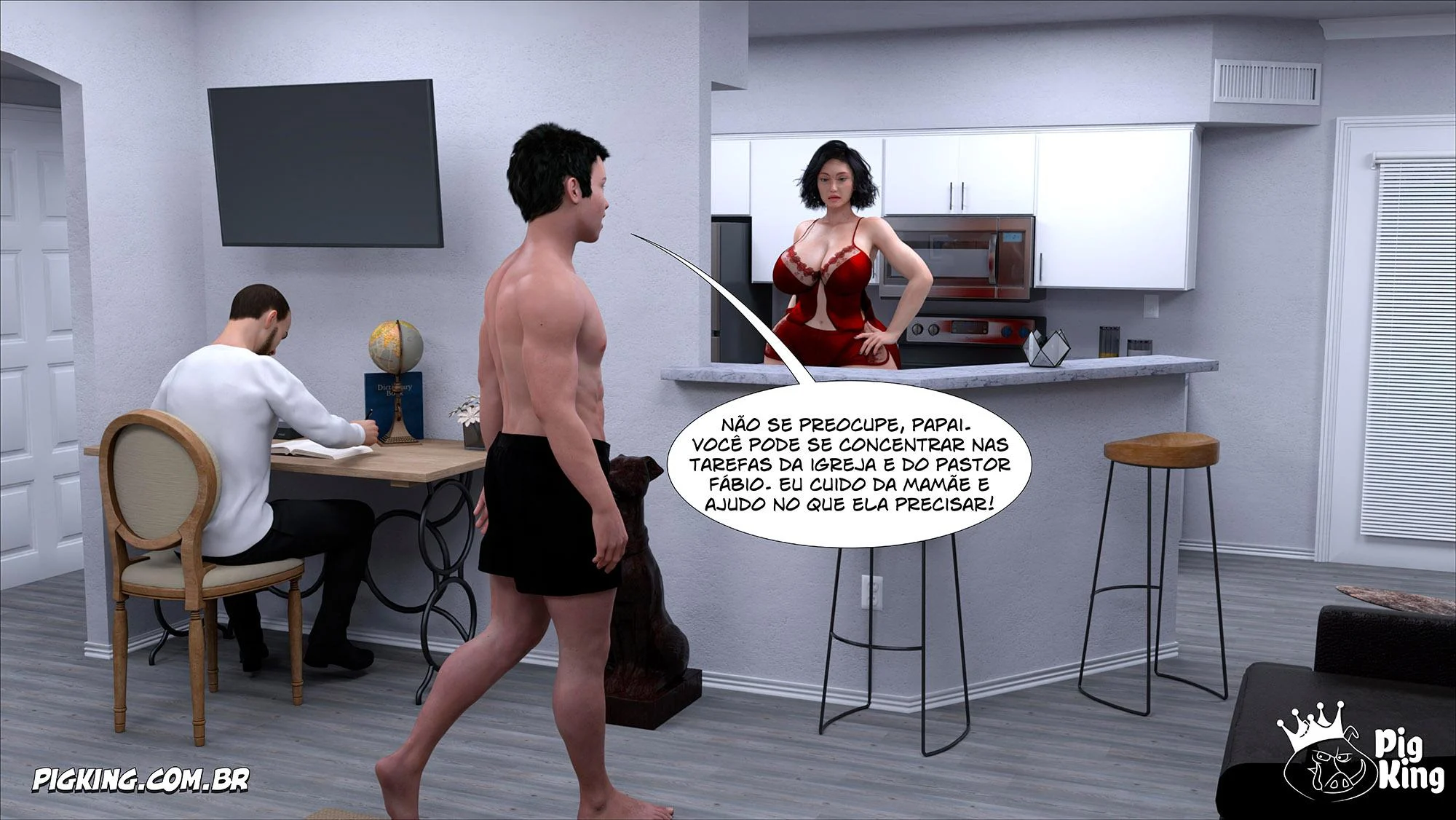 Pessoa da Casa Abusa de Miranda em Cenas Quentes de Sexo em HQ 3D Pessoa da Casa Abusa de Miranda em Cenas Quentes de Sexo em HQ 3D