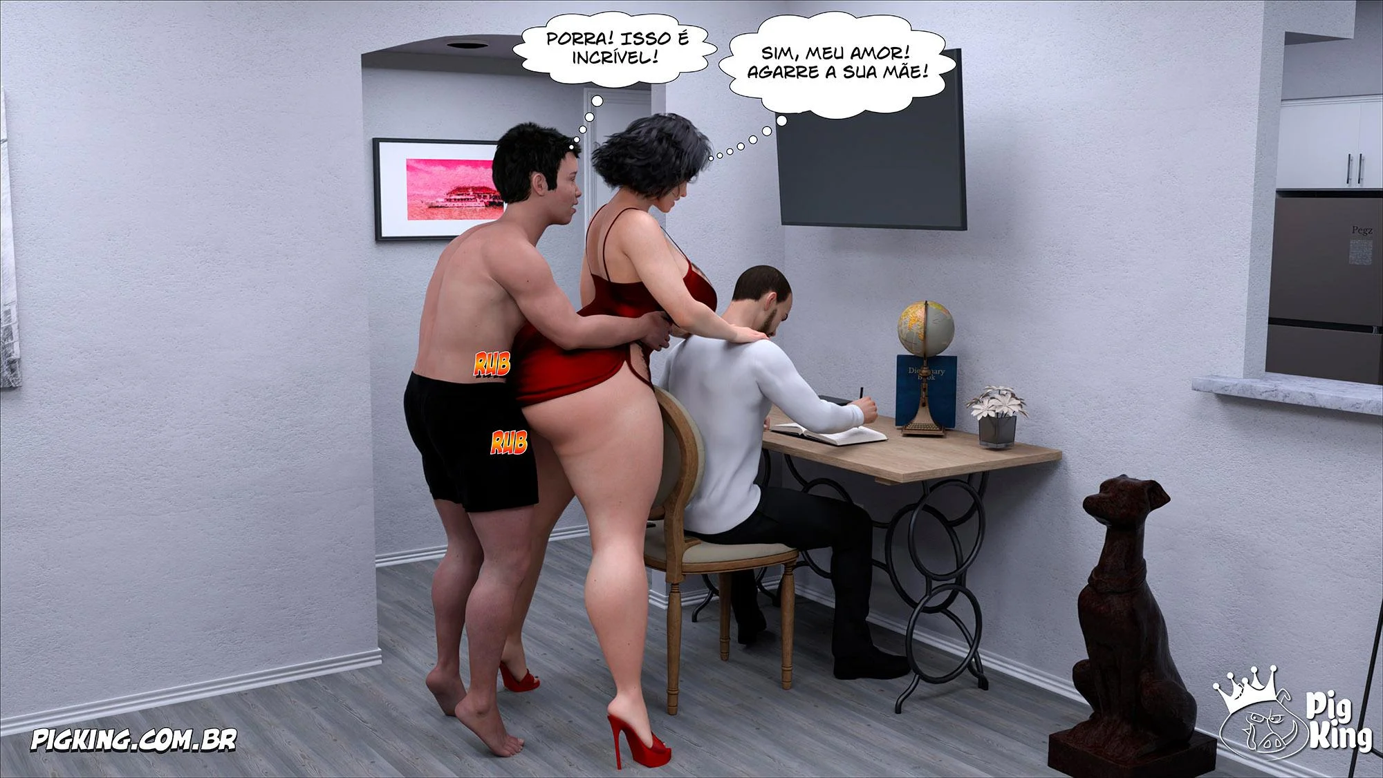 Pessoa da Casa Abusa de Miranda em Cenas Quentes de Sexo em HQ 3D Pessoa da Casa Abusa de Miranda em Cenas Quentes de Sexo em HQ 3D
