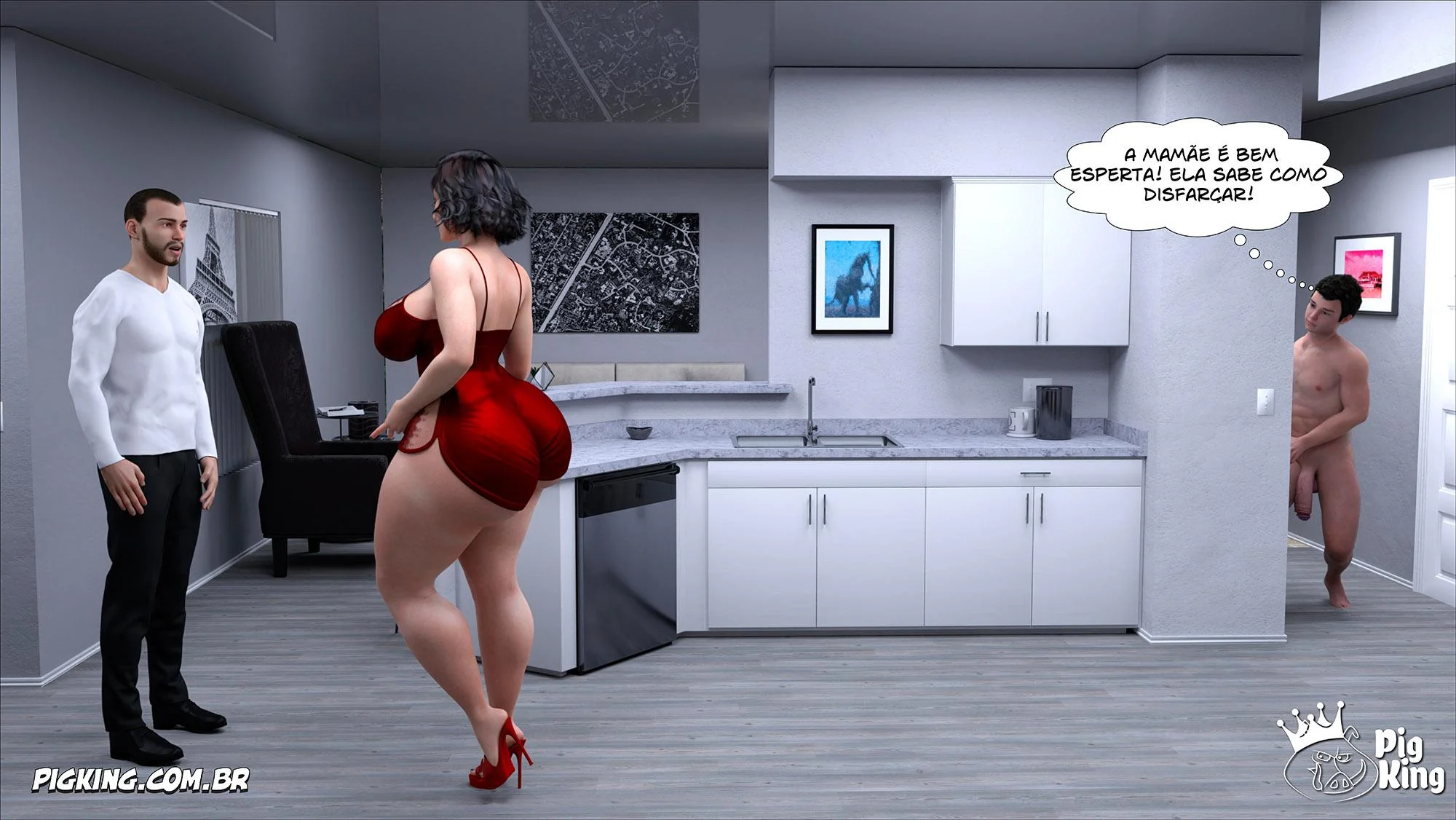 Marido Louco e Miranda: Quadrinhos Eróticos Explícitos em 3D