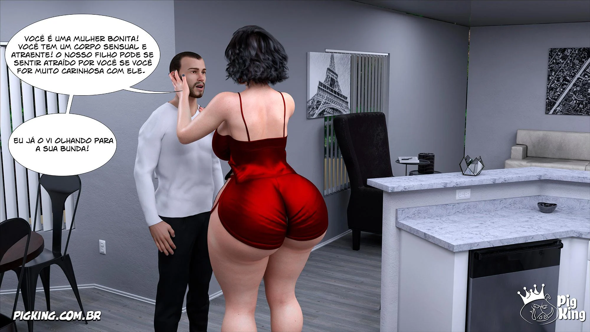 Marido Louco e Miranda: Quadrinhos Eróticos Explícitos em 3D