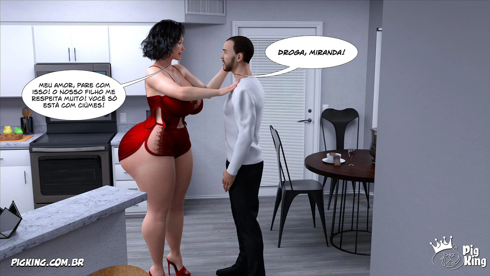 Marido Louco e Miranda: Quadrinhos Eróticos Explícitos em 3D
