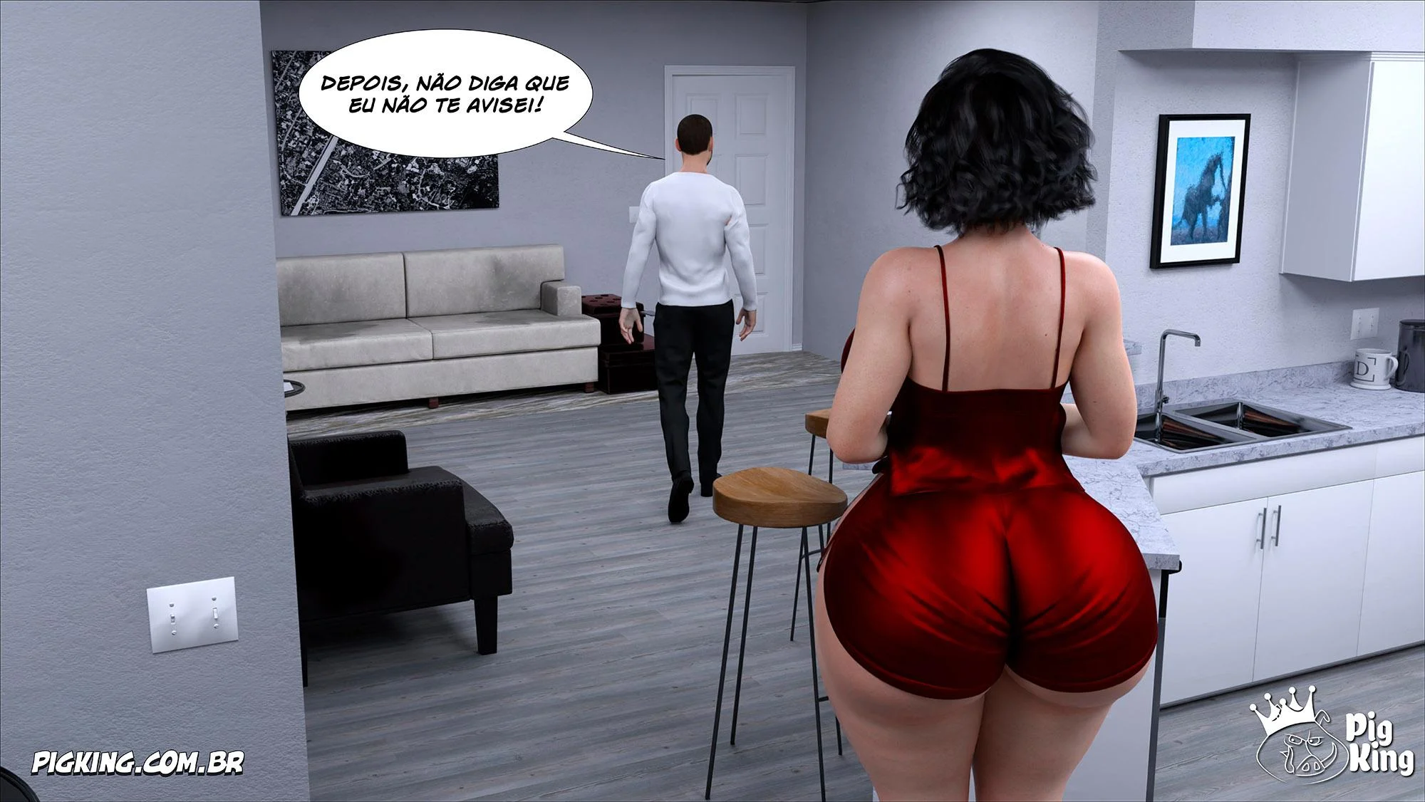 Marido Louco e Miranda: Quadrinhos Eróticos Explícitos em 3D