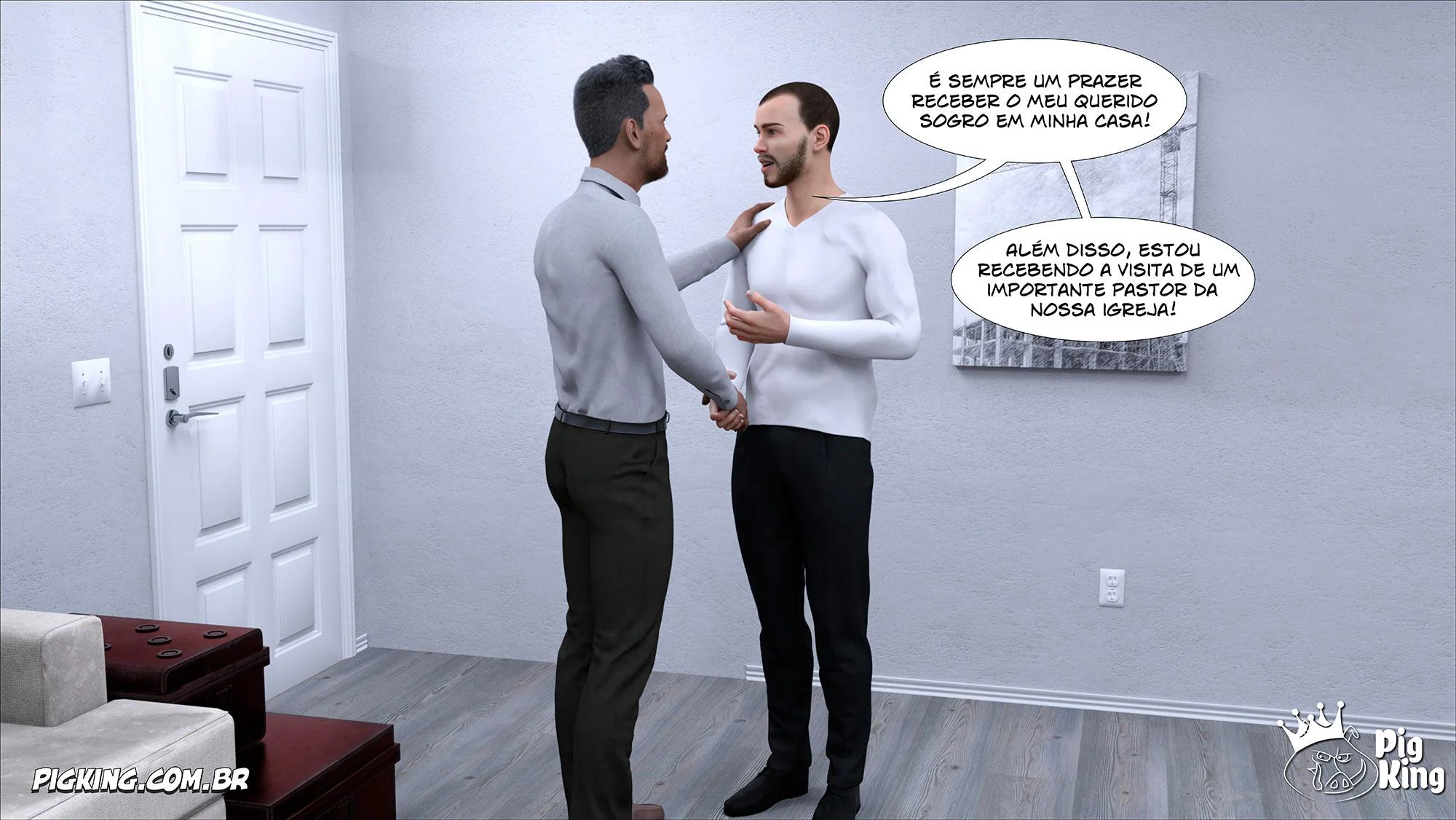 Pai Enlouquecido na Filha Esfomeada: HQ 3D Explícita com Miranda
