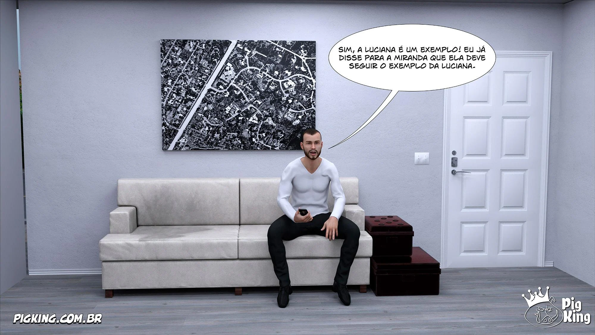 Pai Enlouquecido na Filha Esfomeada: HQ 3D Explícita com Miranda