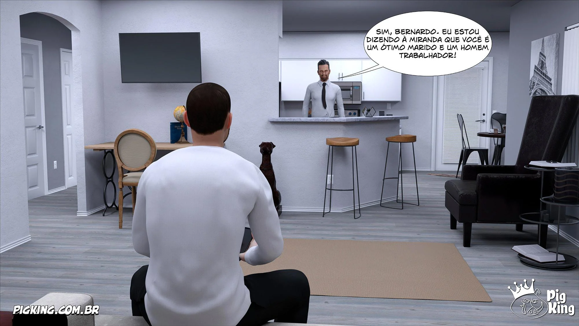 Pai Enlouquecido na Filha Esfomeada: HQ 3D Explícita com Miranda