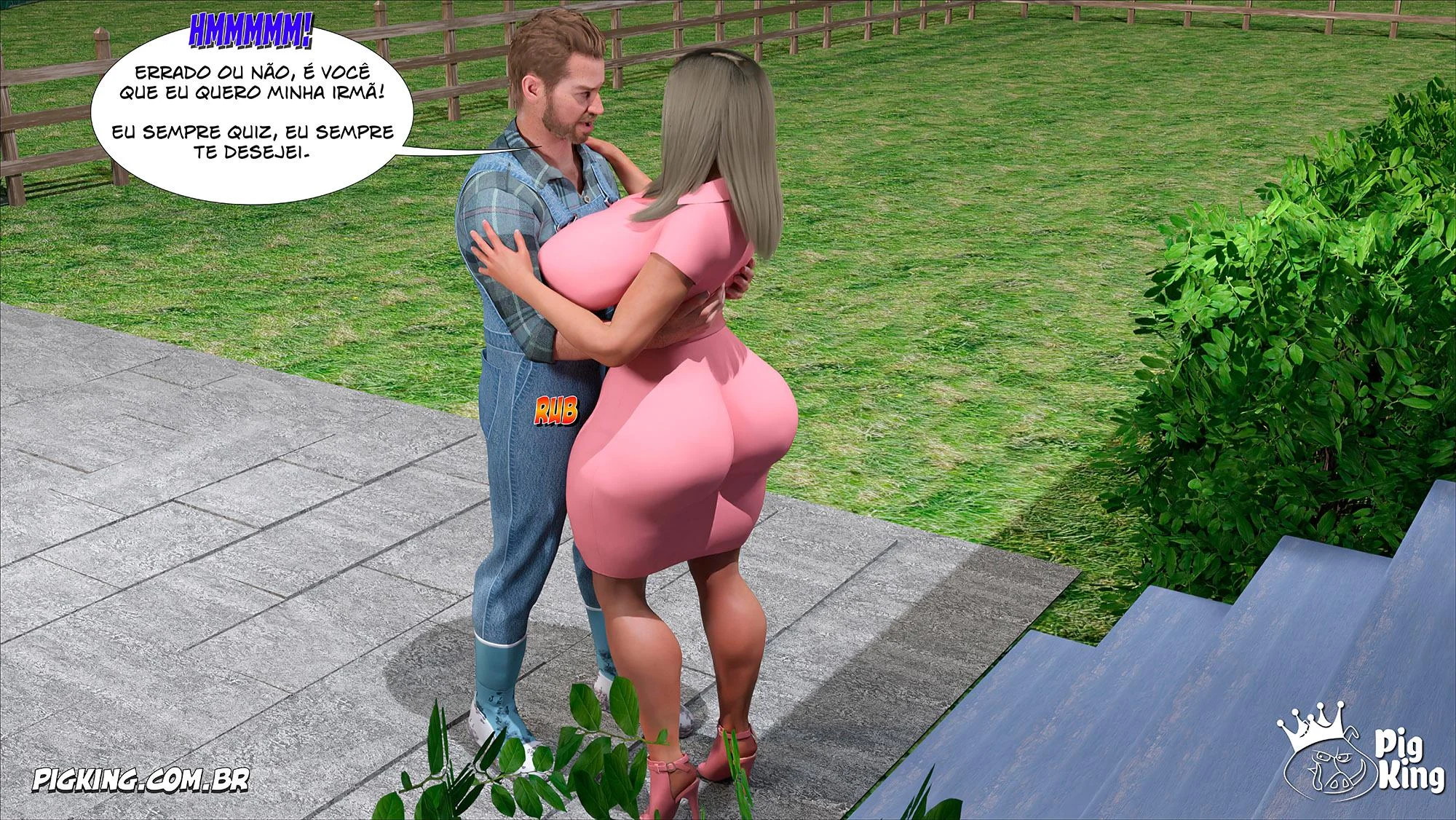 Viciante Foda de Vózinha Tarada - Hentai 3D Explícito em Quadrinhos