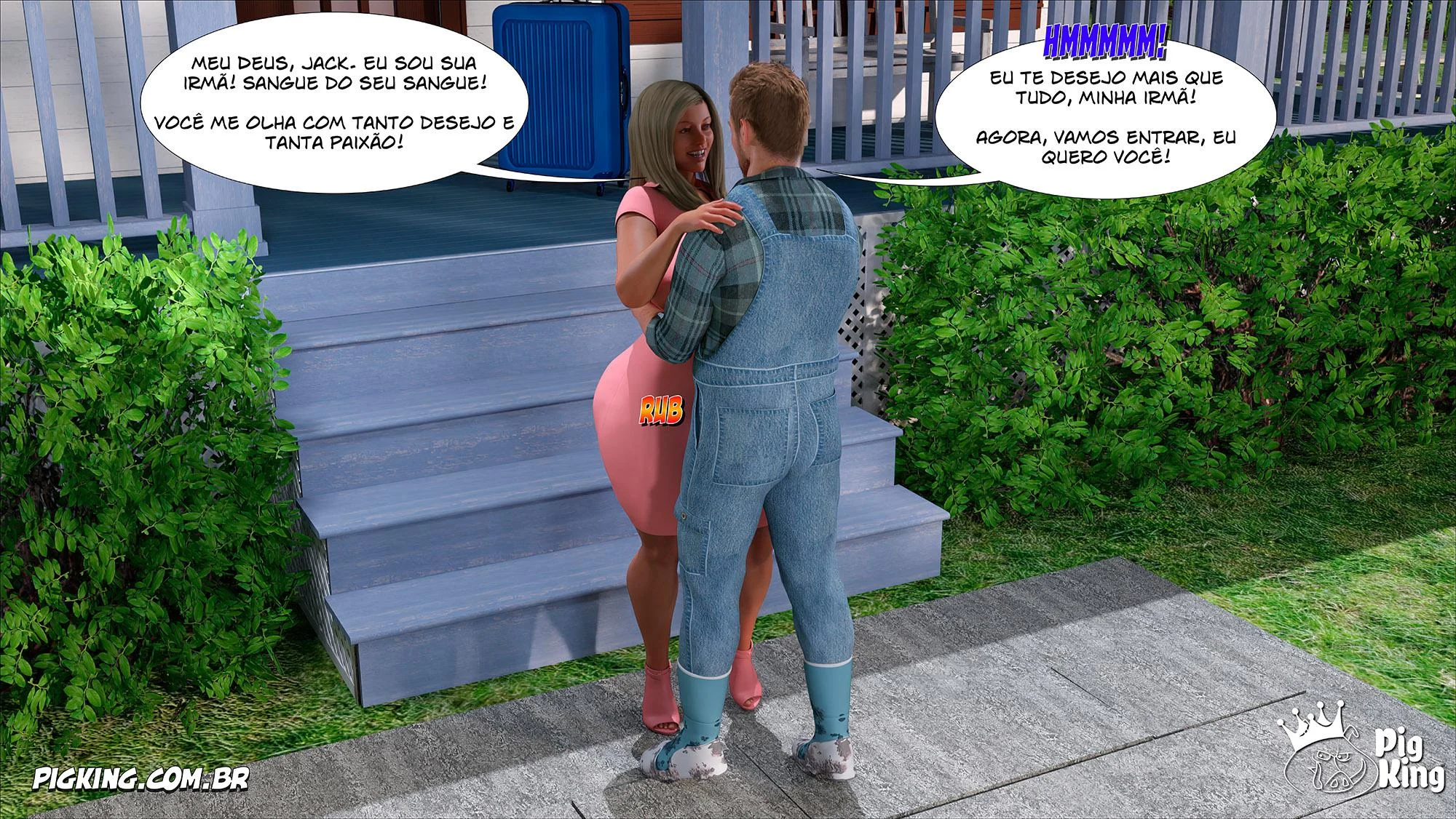 Viciante Foda de Vózinha Tarada - Hentai 3D Explícito em Quadrinhos