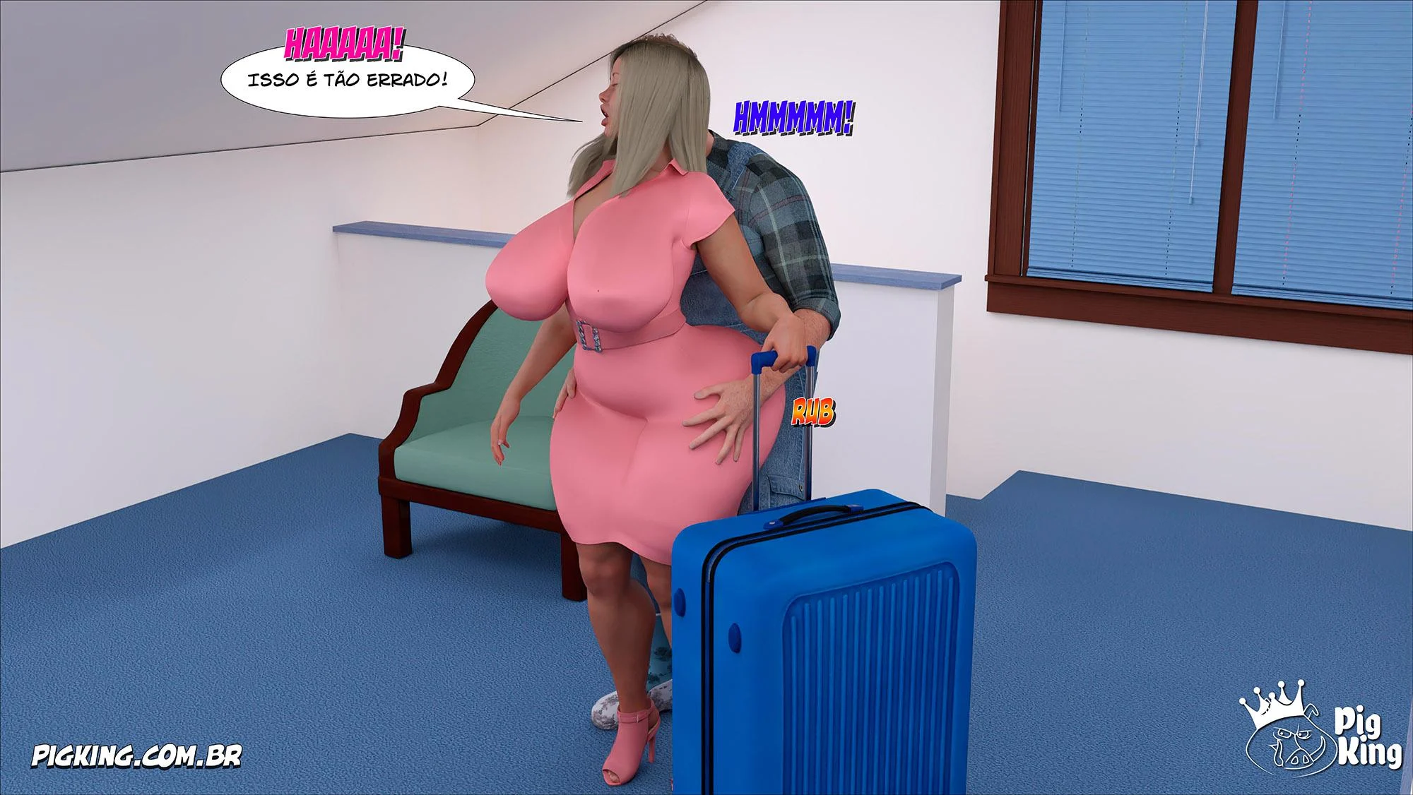 Viciante Foda de Vózinha Tarada - Hentai 3D Explícito em Quadrinhos