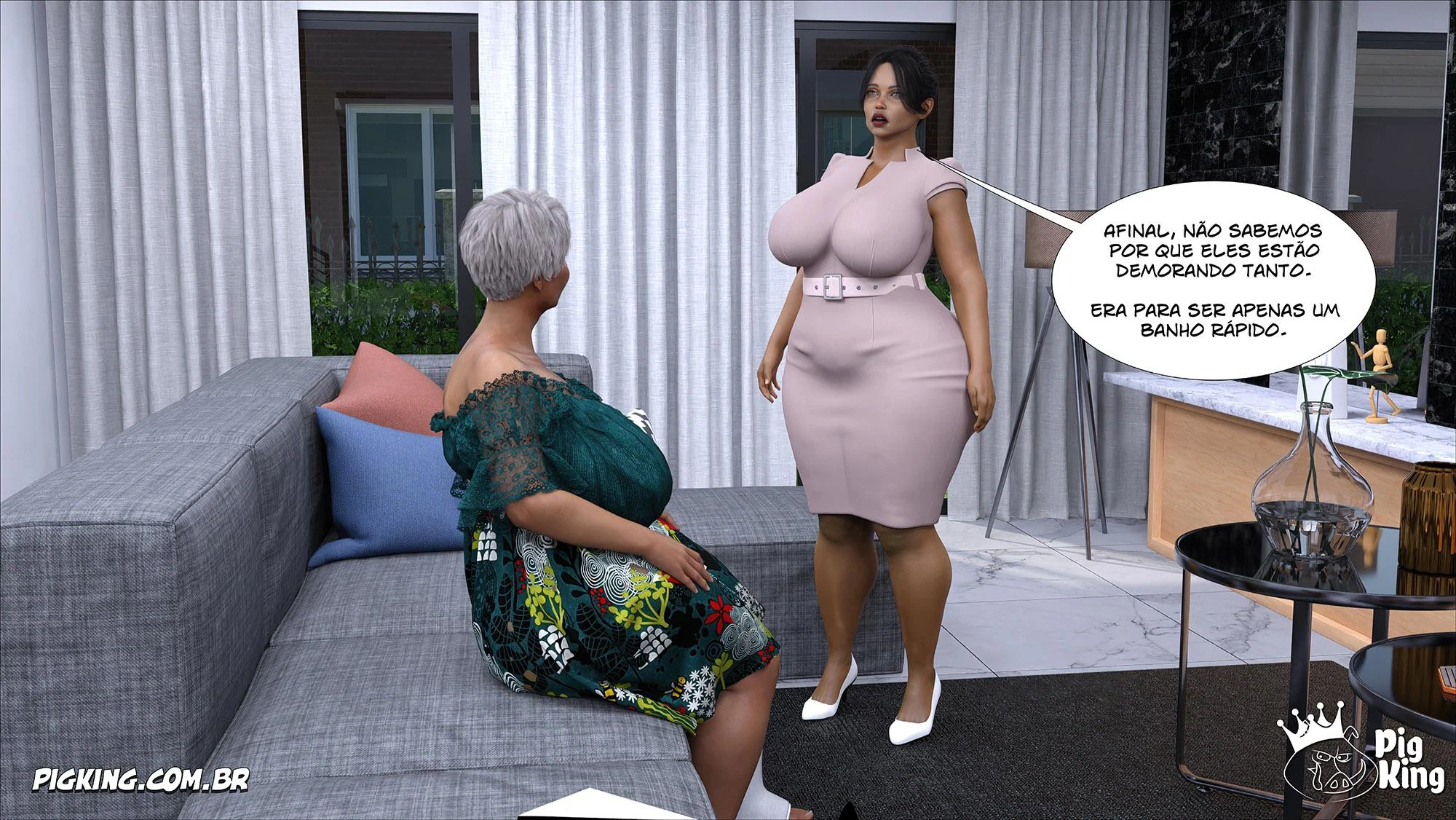 Loucuras Proibidas: HQ Erótica Explícita em 3D para Adultos
