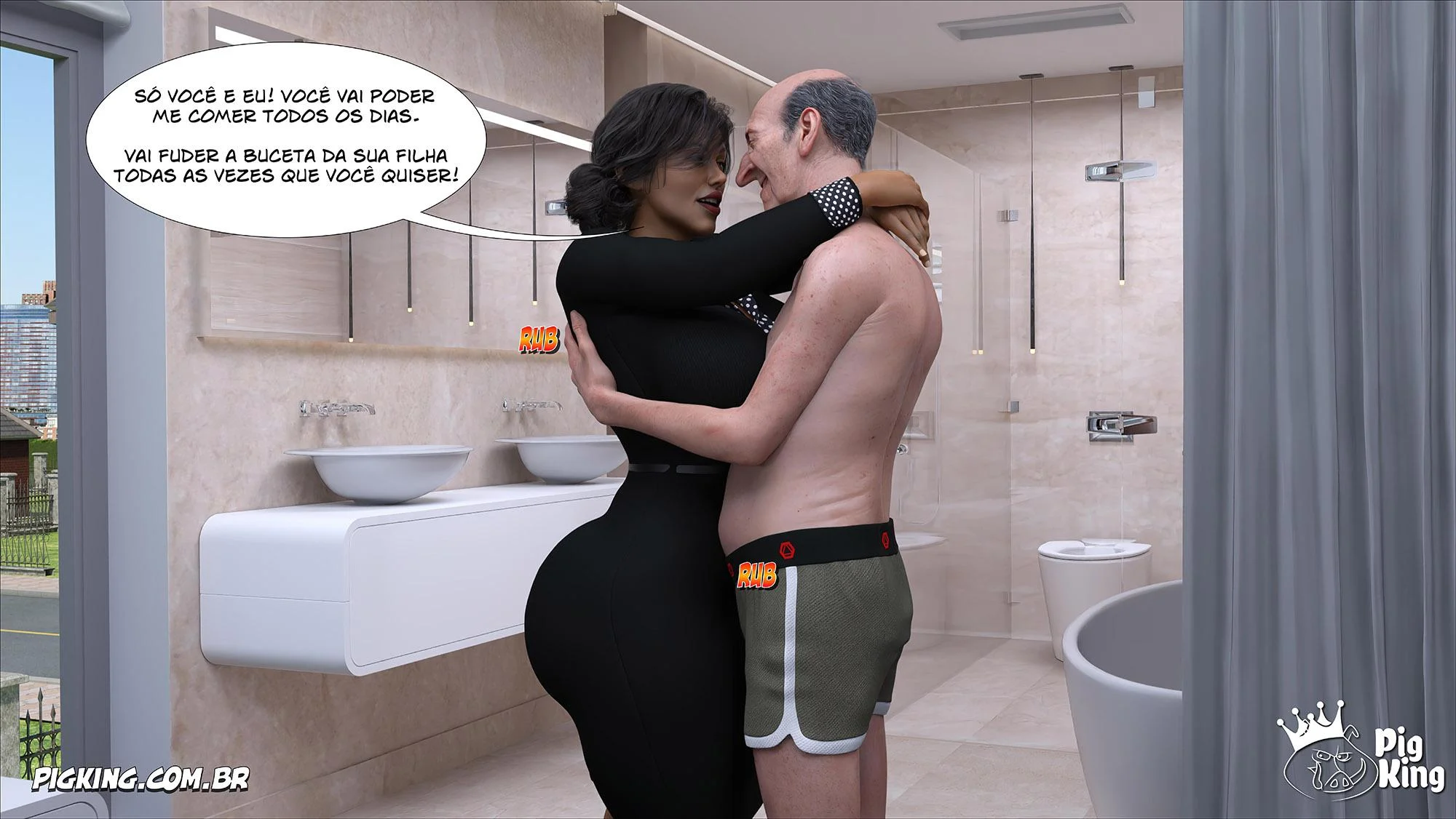 Desvios Proibidos: Quadrinhos Eróticos 3D com Fetish Explícito e Prazer Intenso