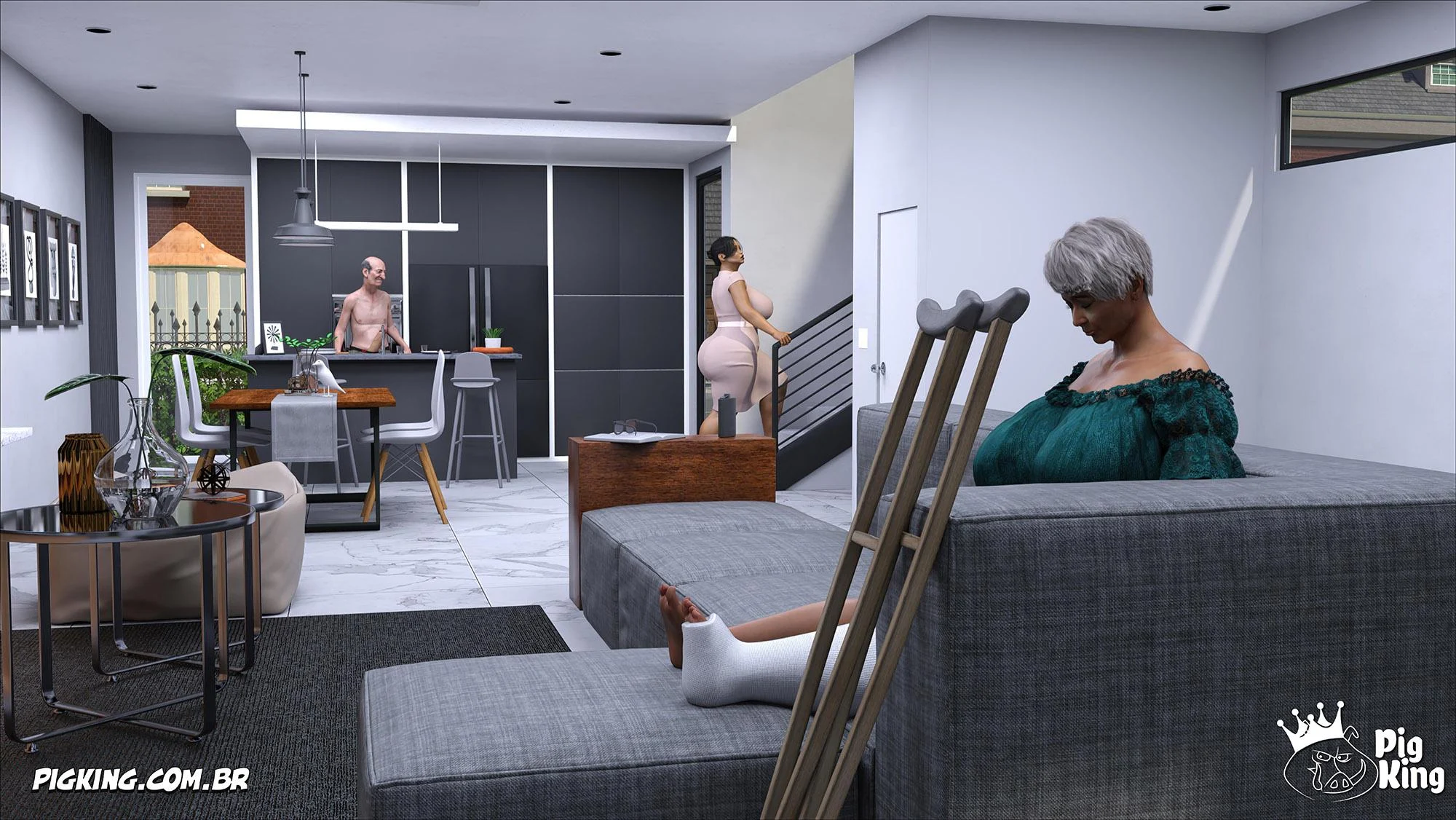 Pornografia 3D Incestuosa: Ato Obsceno Entre Pai e Filha Proibida