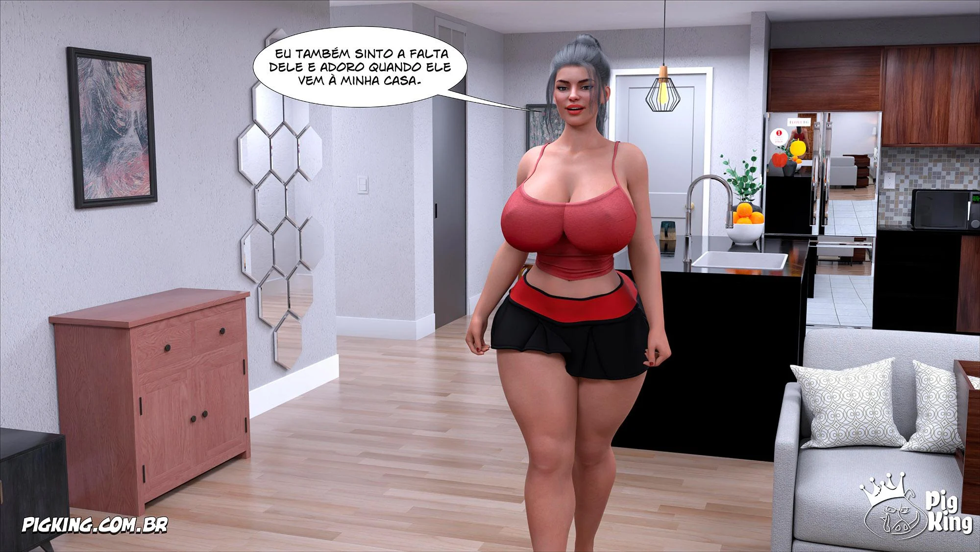 Quadrinhos Eróticos Proibidos: Amante Proibida 28 - Sexo Explicito em HQ 3D