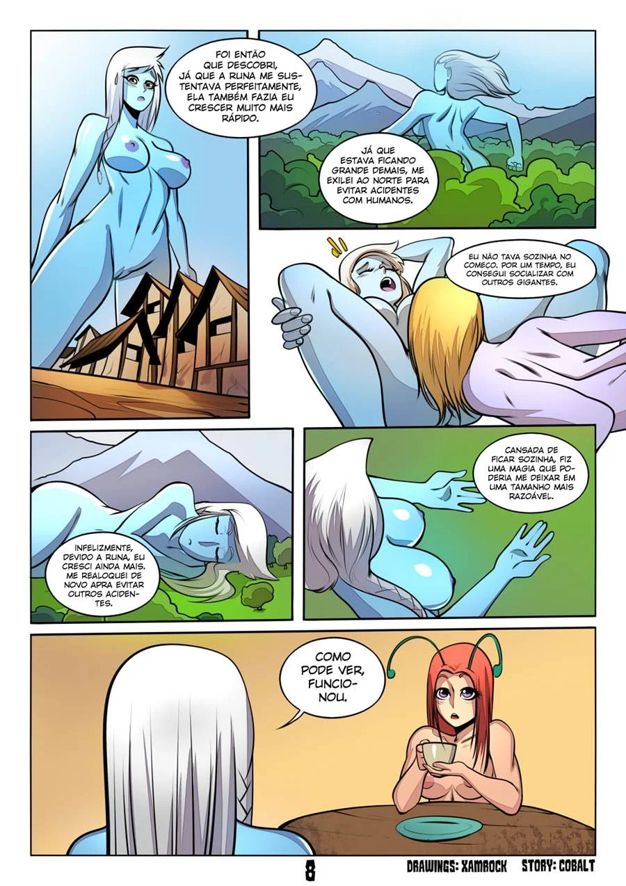 De joelhos para a deusa: HQ de sexo explícito e dominação celestial
