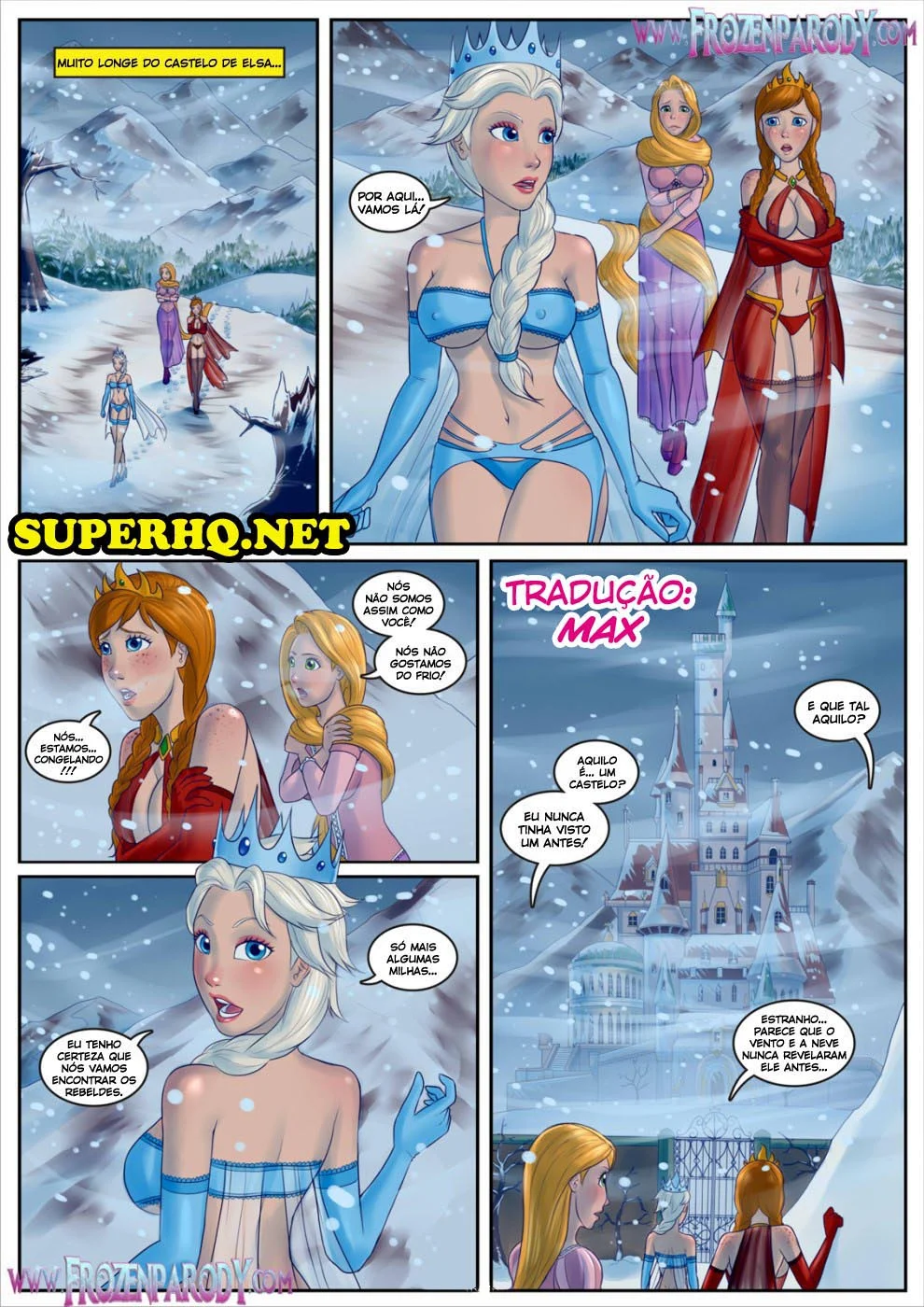 Hentai Proibido da Bela e a Fera: Foda Brutal no Gelo Com Muita Putaria