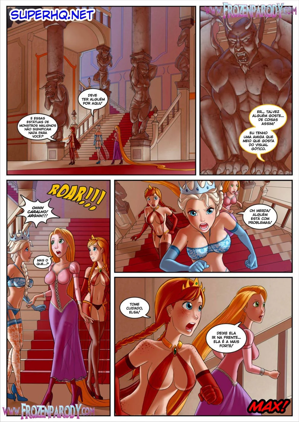 Hentai Proibido da Bela e a Fera: Foda Brutal no Gelo Com Muita Putaria