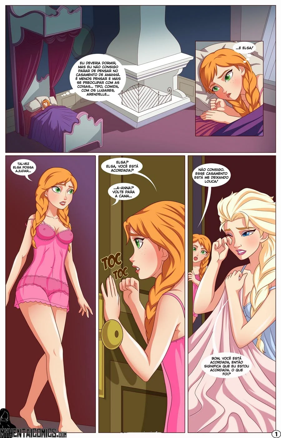Irresistível Punheta Gelada: Anna e Elsa em Sexo Explícito nos Quadrinhos Proibidos