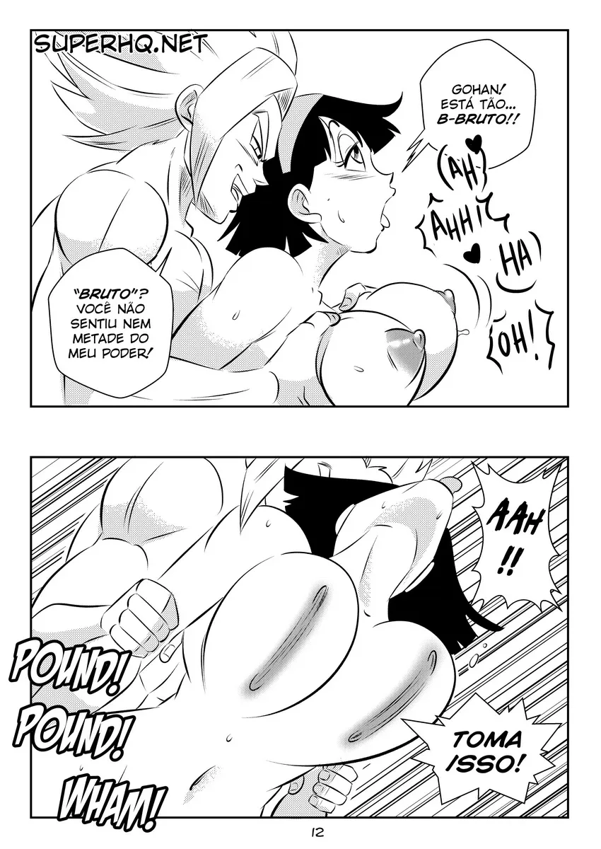 Hentai Explícito: Videl Gosta do Corpo Maduro de Gohan Beast