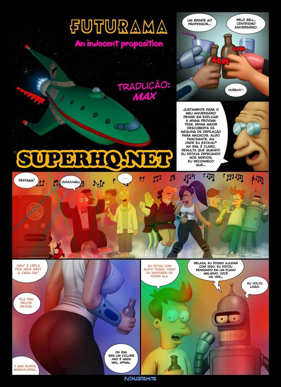 Nessa HQ Alucinante de Futurama, o Sexo Explícito Vai Além dos Limites da Decência!