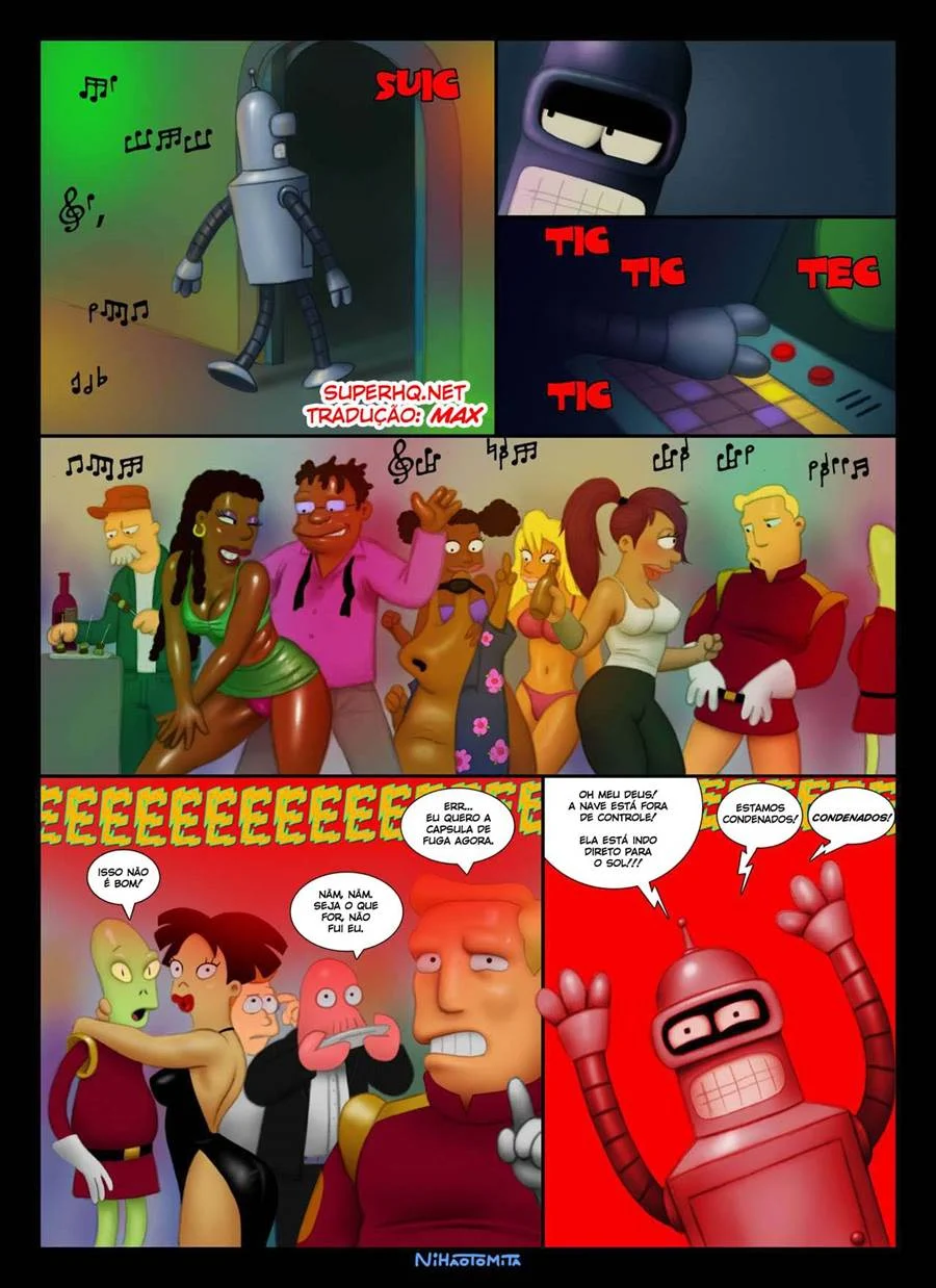 Nessa HQ Alucinante de Futurama, o Sexo Explícito Vai Além dos Limites da Decência!