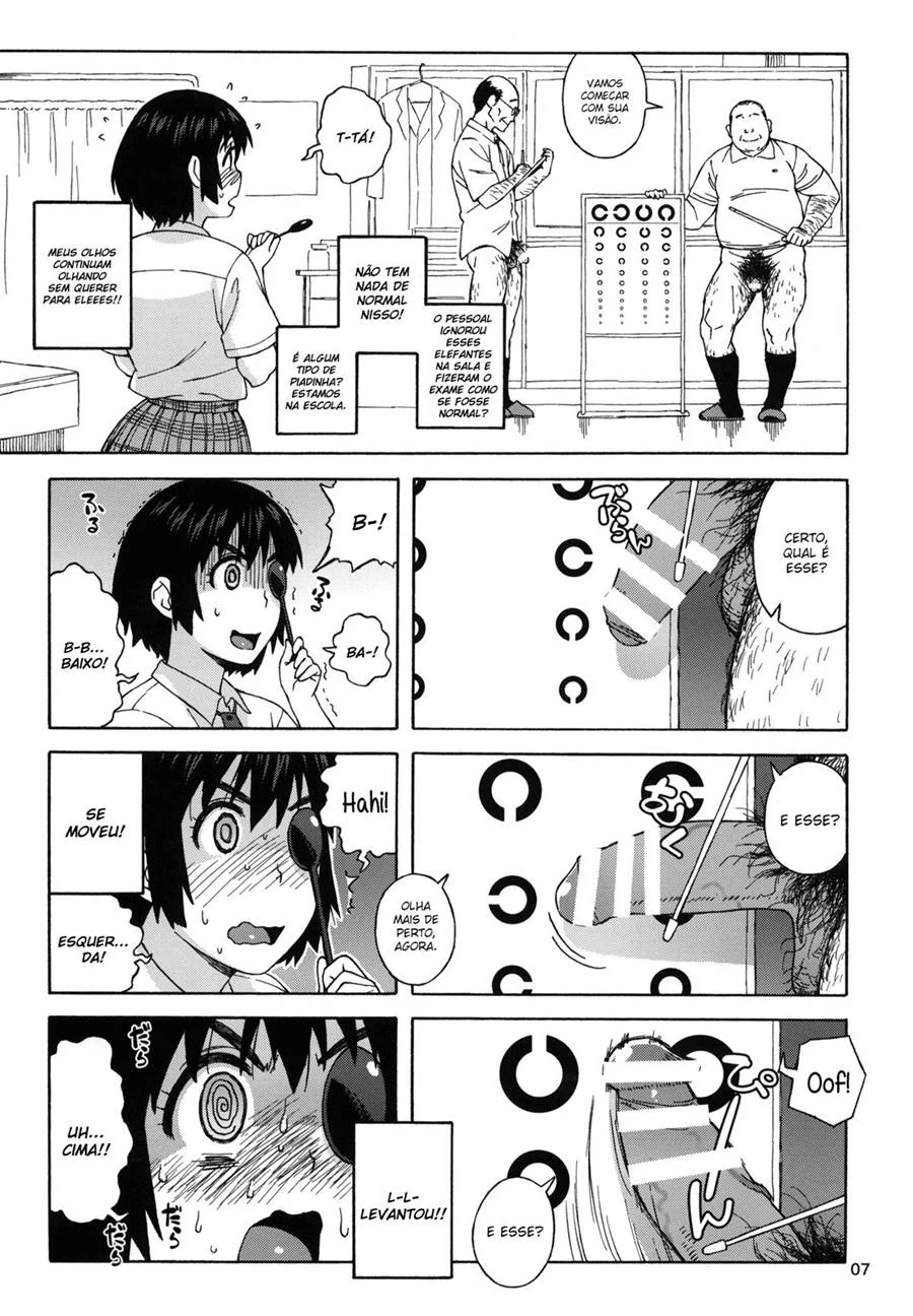 Exame Íntimo: Medições Proibidas do Corpo de Fuuka em HQ Hot