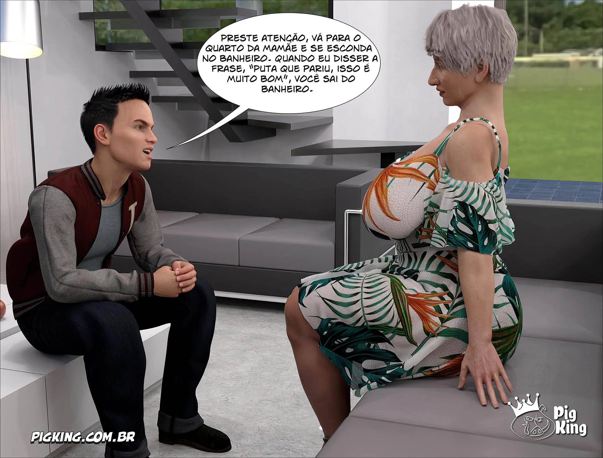 Atenção Explícita: Quadrinhos Adultos 3D do PigKing Com Cenas de Putaria Pesada